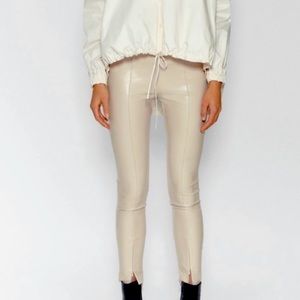ZARA FAUX LEATHER LEGGINGS